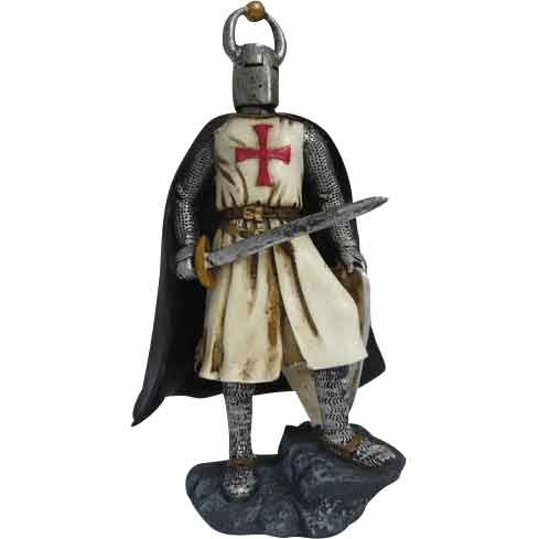 Knight Templar with Sword Statue