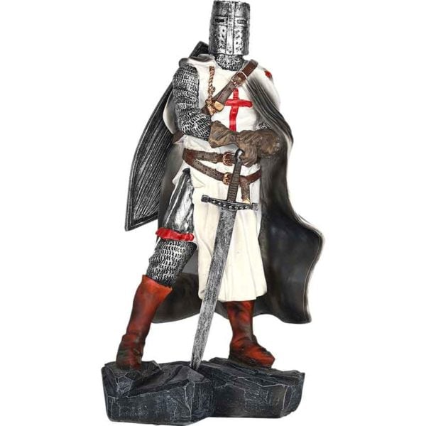 Large Watchful Crusader Knight Statue