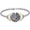 Steampunk Peace Gemstone Chain Bracelet