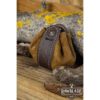 Small Wanderer Split Leather Pouch - Brown