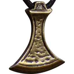 Viking Axe Necklace - Gold