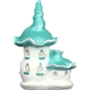 Teal Top Fairy Garden House