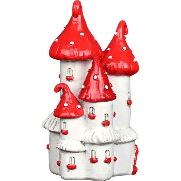 Red Mushroom Fairy Garden Castle