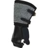 Leather Gauntlet With Chainmail - Black