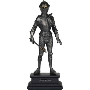 Pewter Knight with Mace Statue