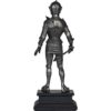 Pewter Knight with Mace Statue
