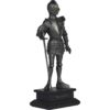 Pewter Knight with Sword Statue