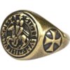Bronze Knights Templar Seal Ring
