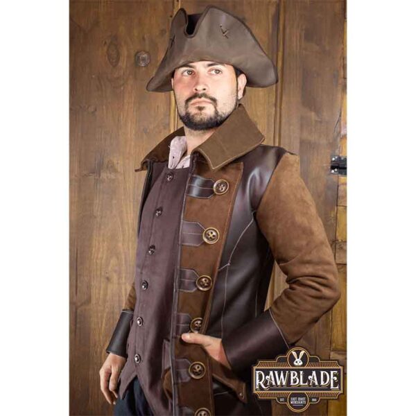 Jack Rackham Pirate Coat - Brown
