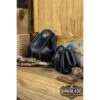 Small Wanderer Leather Pouch - Black