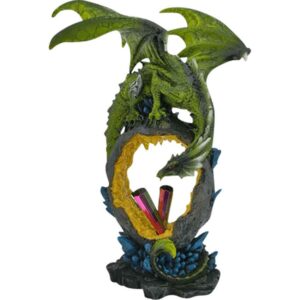 Green Dragon with Crystal Arch Statue