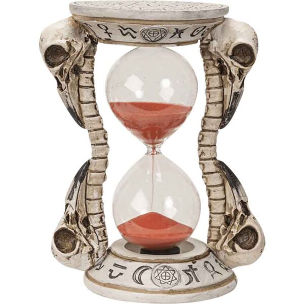 Raven Skull Sand Timer