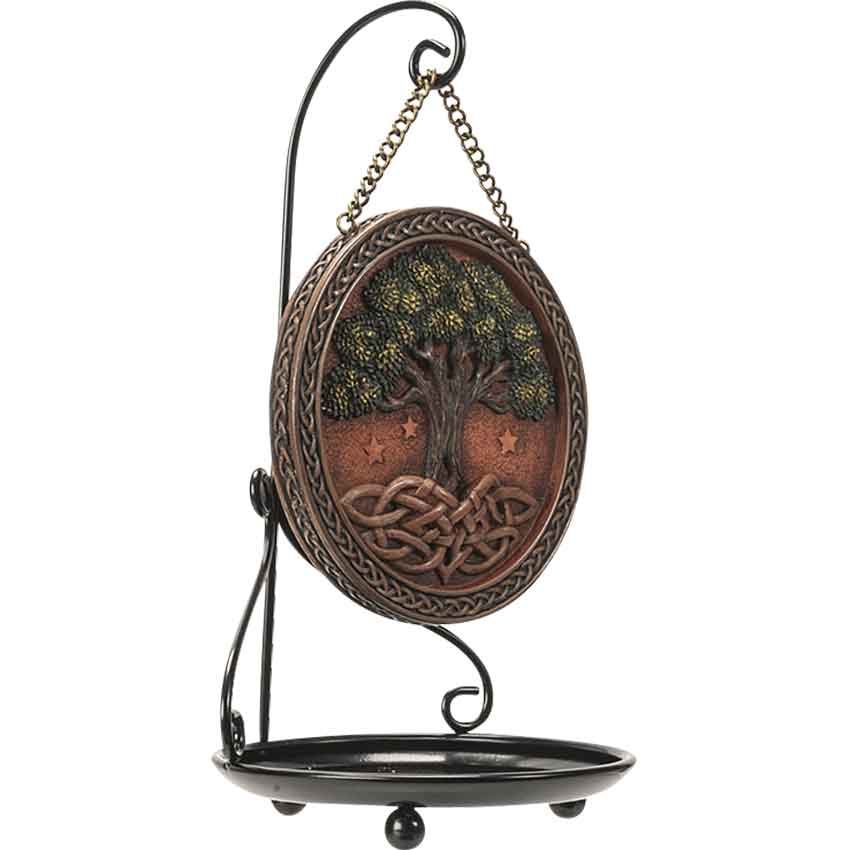 Tree of Life Knotwork Backflow Incense Burner