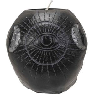 Black Skull Candle Holder