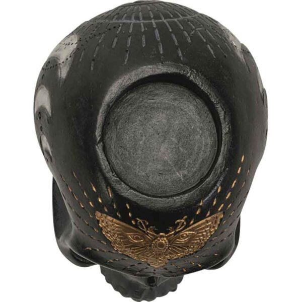 Black Skull Candle Holder