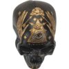 LED Eye Black Skull Statue
