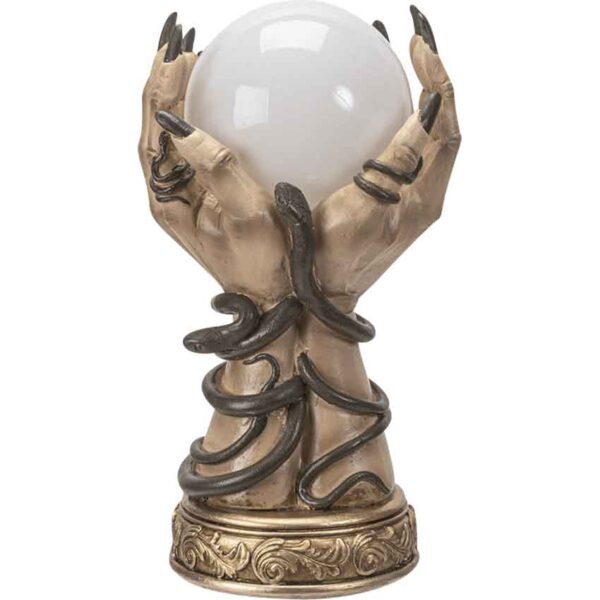 Hands of Fortune LED Globe Statue