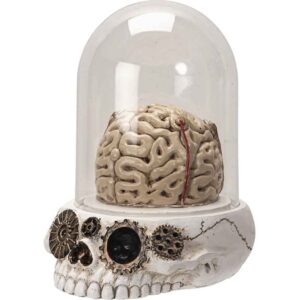 Skull and Brains LED Statue