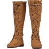 Kids Suede Medieval High Boots