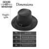 Handcrafted Genuine Leather Hat - Black