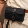 Adventurer Wolf Leather Belt Bag