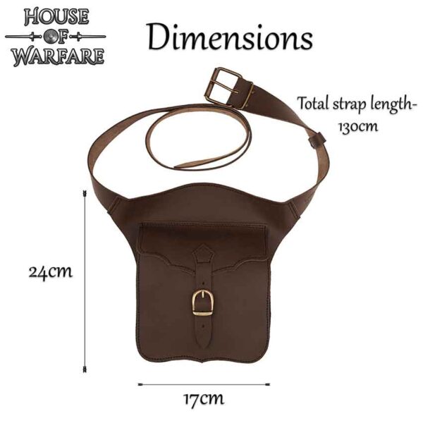 Medieval Leather Hip Pouch