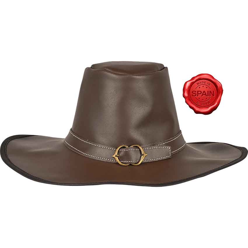 Leather Van Helsing Hat - Brown