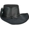 Flandes Leather Hat - Black