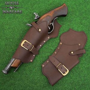 Cowboy Holster for Pistols and Revolvers - Brown