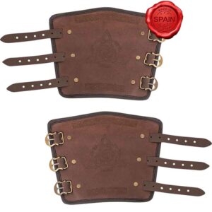 Leather Celtic Bracers