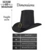 The Dark Witcher Leather Hat - Black