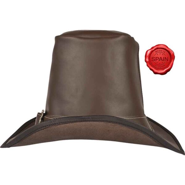 The Dark Witcher Leather Hat - Brown