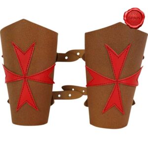 Templar Knight Leather Bracers