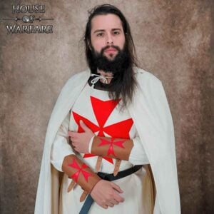 Templar Knight Leather Bracers