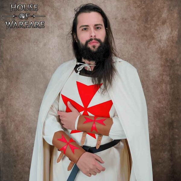 Templar Knight Leather Bracers