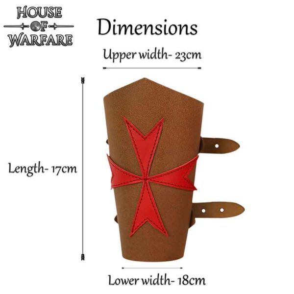 Templar Knight Leather Bracers