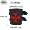 Crusader Leather Wrist Cuffs