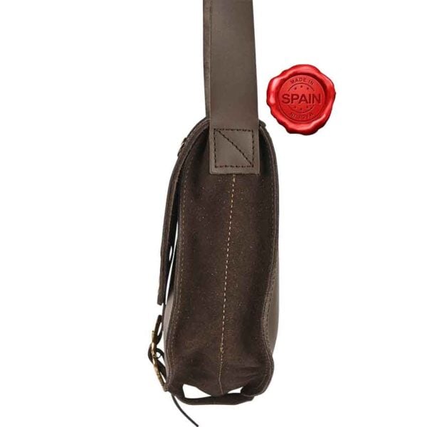 Medieval Fantasy Ranger Leather Shoulder Bag - Brown