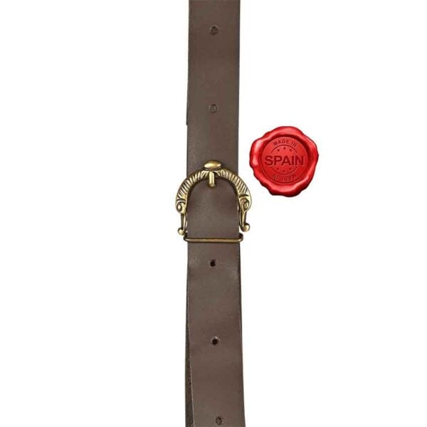 Medieval Fantasy Ranger Leather Shoulder Bag - Brown