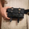 Adventurer of the North Leather Belt Bag - Black