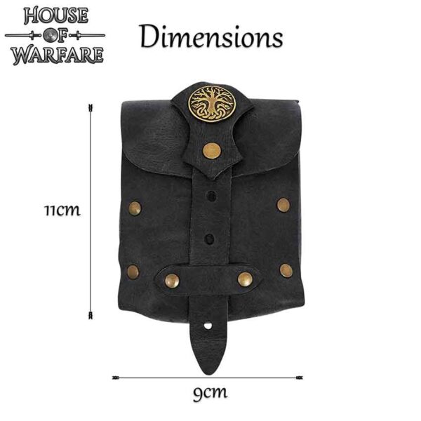 Archer of the Realm Leather Belt Bag - Black