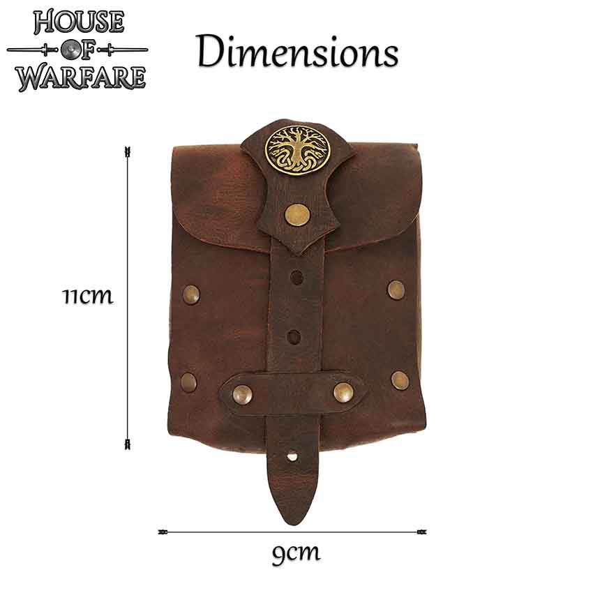 Archer of the Realm Leather Belt Bag - Brown
