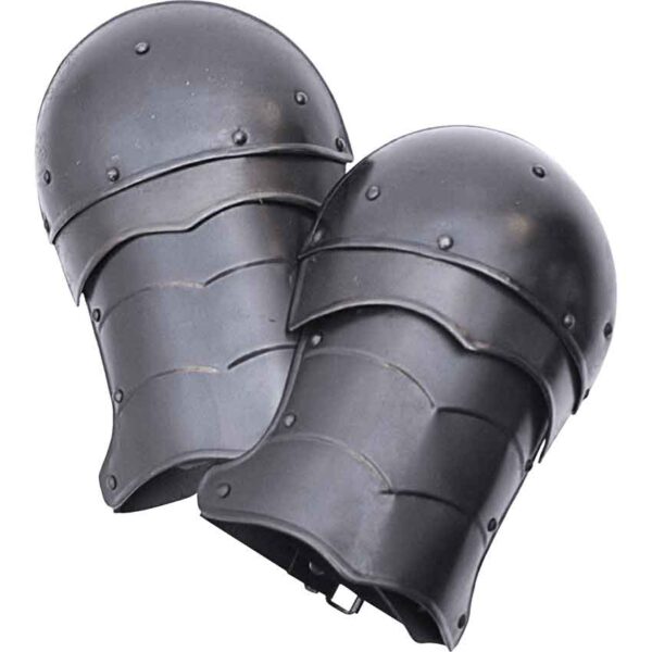 Small Blackened Markward Spaulders - 2nd Quality