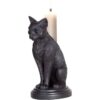 Faust's Familiar Gothic Cat Candlestick