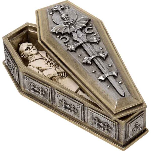 Nosferatu's Rest Coffin Trinket Box with Figure