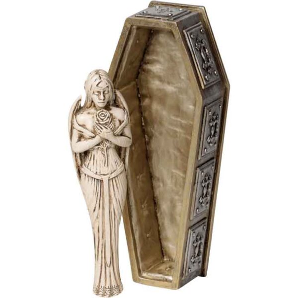 Bride of the Dark Kiss Coffin Trinket Box with Figure