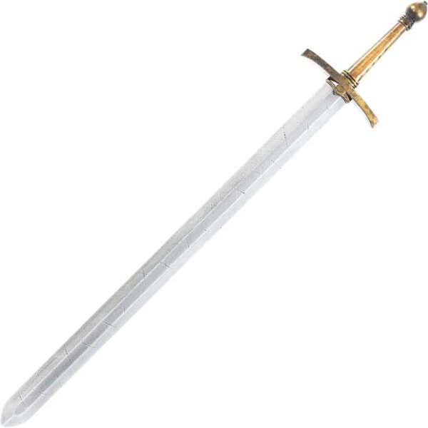 Knights LARP Sword with Wood Grip - Notched