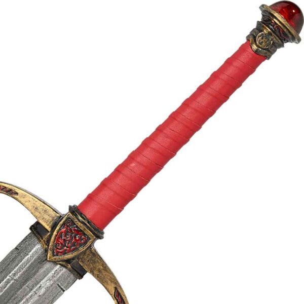 Ruby Gemstreak LARP Long Sword - Notched