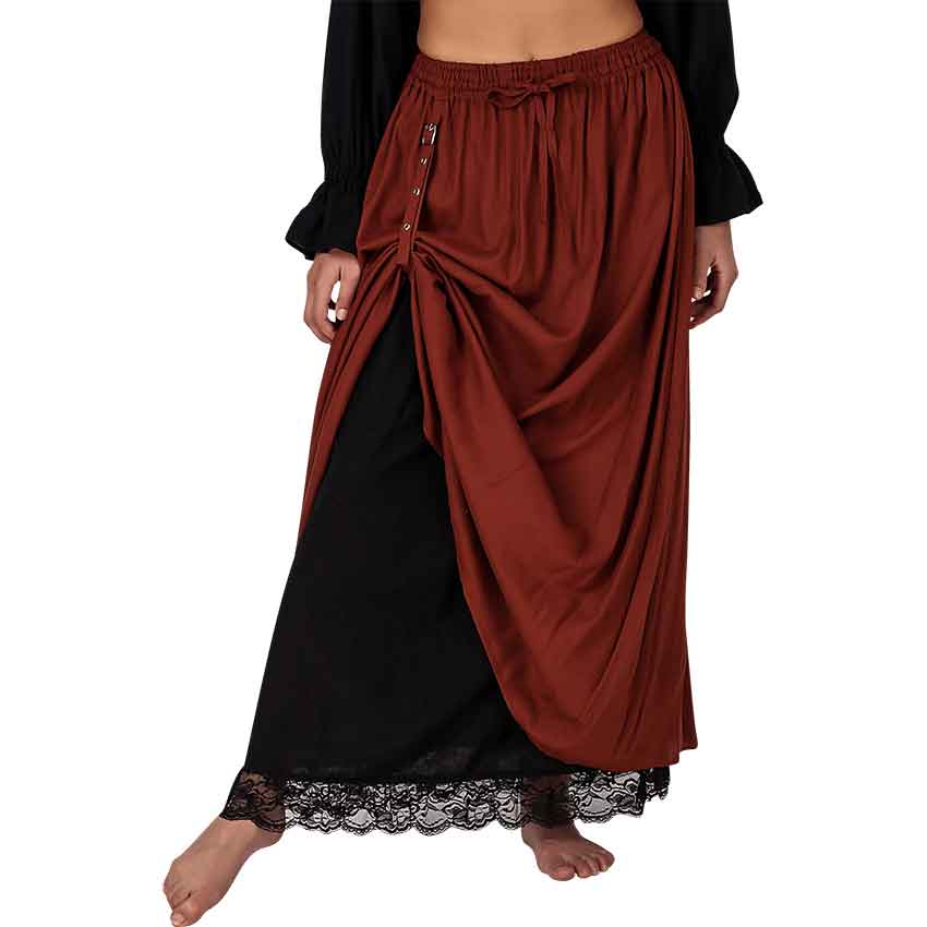 Layered cheap renaissance skirt