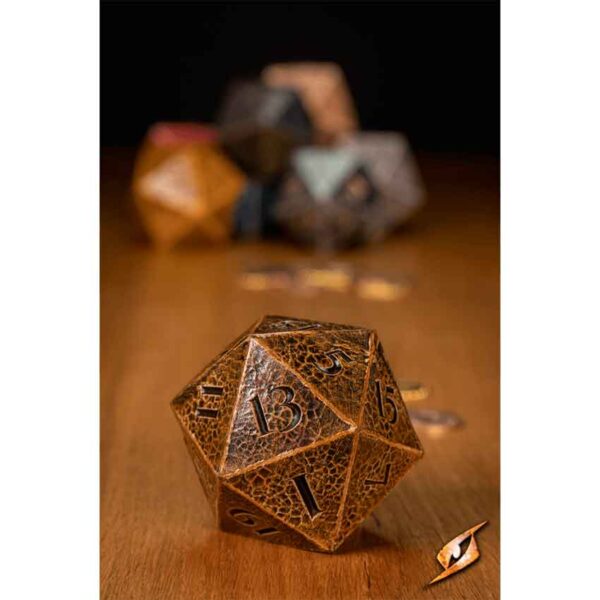 D20 LARP Dice - Brown